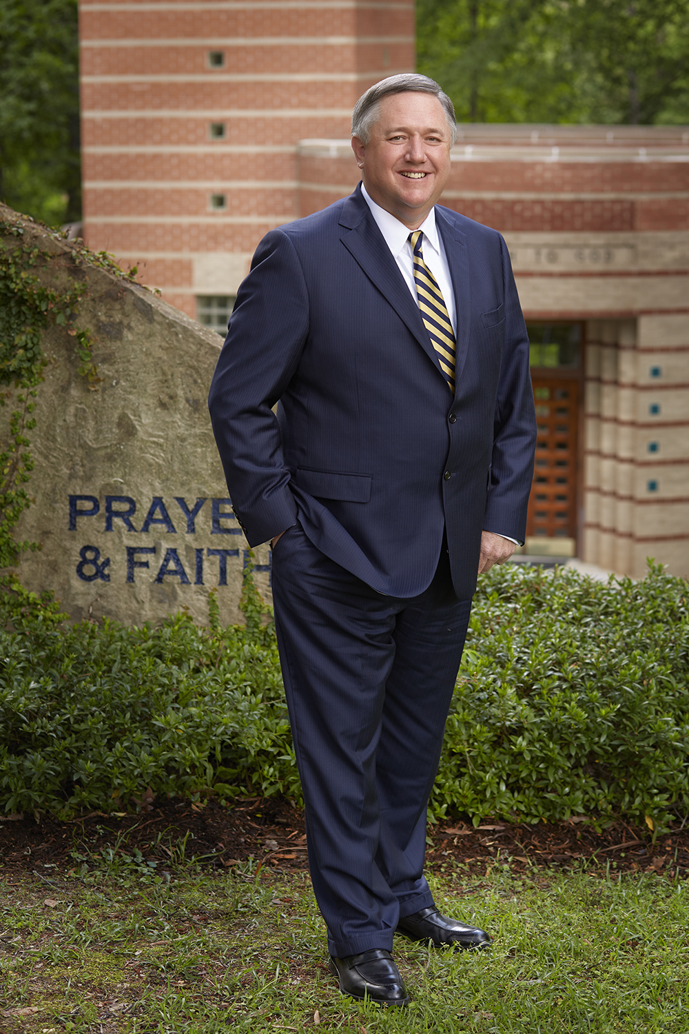 Image of Dr Mark Smith in front of the Prayer Towers